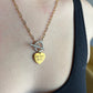 Gold Heart Blank Pendant ELSSIZ