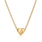 Heart Initial Necklace ELSSIZ