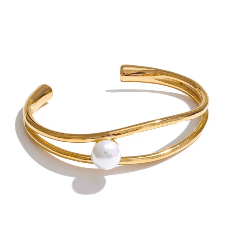 Mae Pearl Bangle Bracelet ELSSIZ