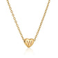 Heart Initial Necklace ELSSIZ