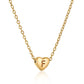 Heart Initial Necklace ELSSIZ