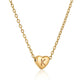 Heart Initial Necklace ELSSIZ