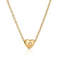 Heart Initial Necklace ELSSIZ