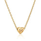 Heart Initial Necklace ELSSIZ