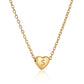 Heart Initial Necklace ELSSIZ
