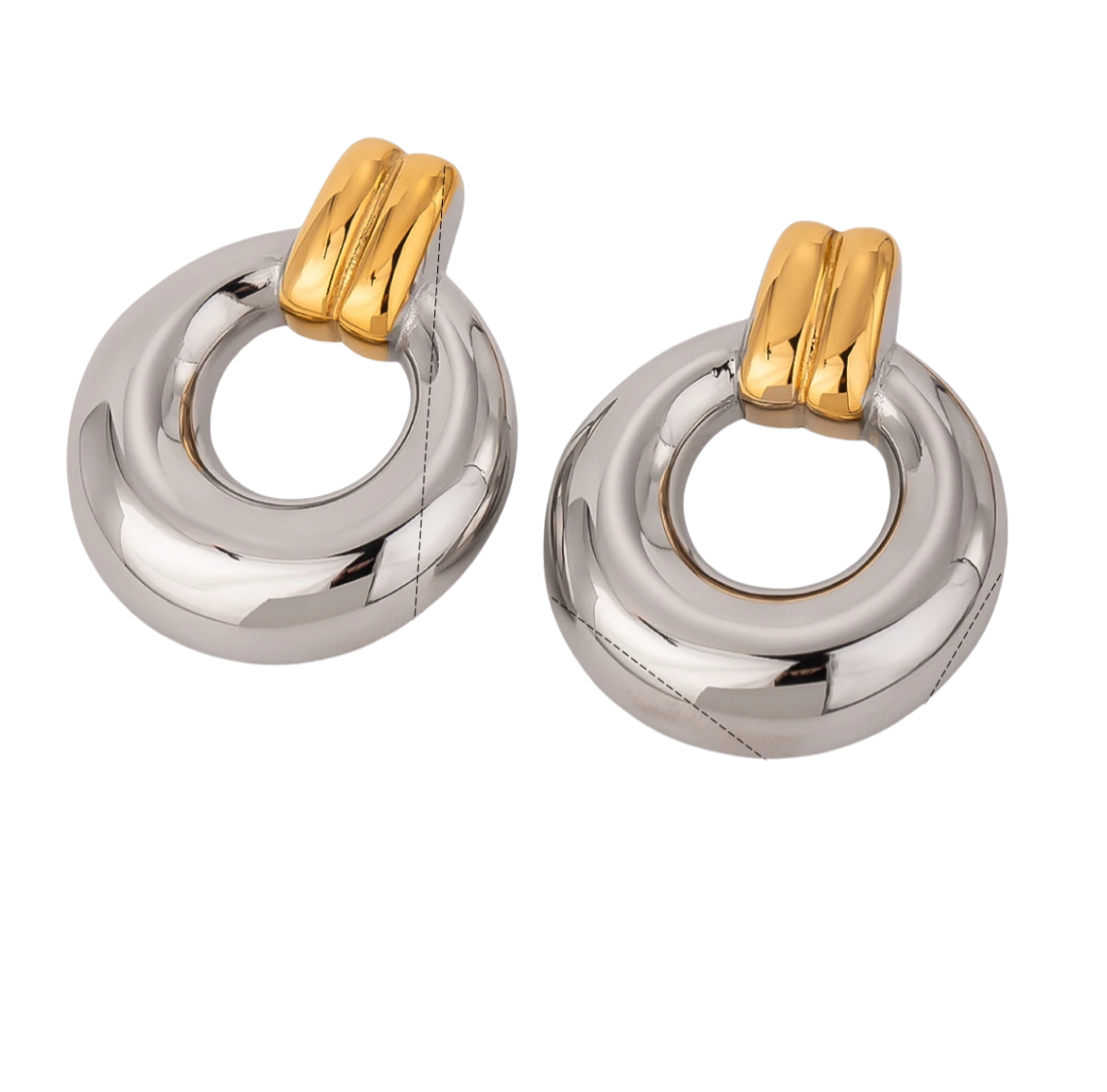 Dana Two Tone Earrings ELSSIZ