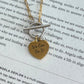Gold Heart Blank Pendant ELSSIZ