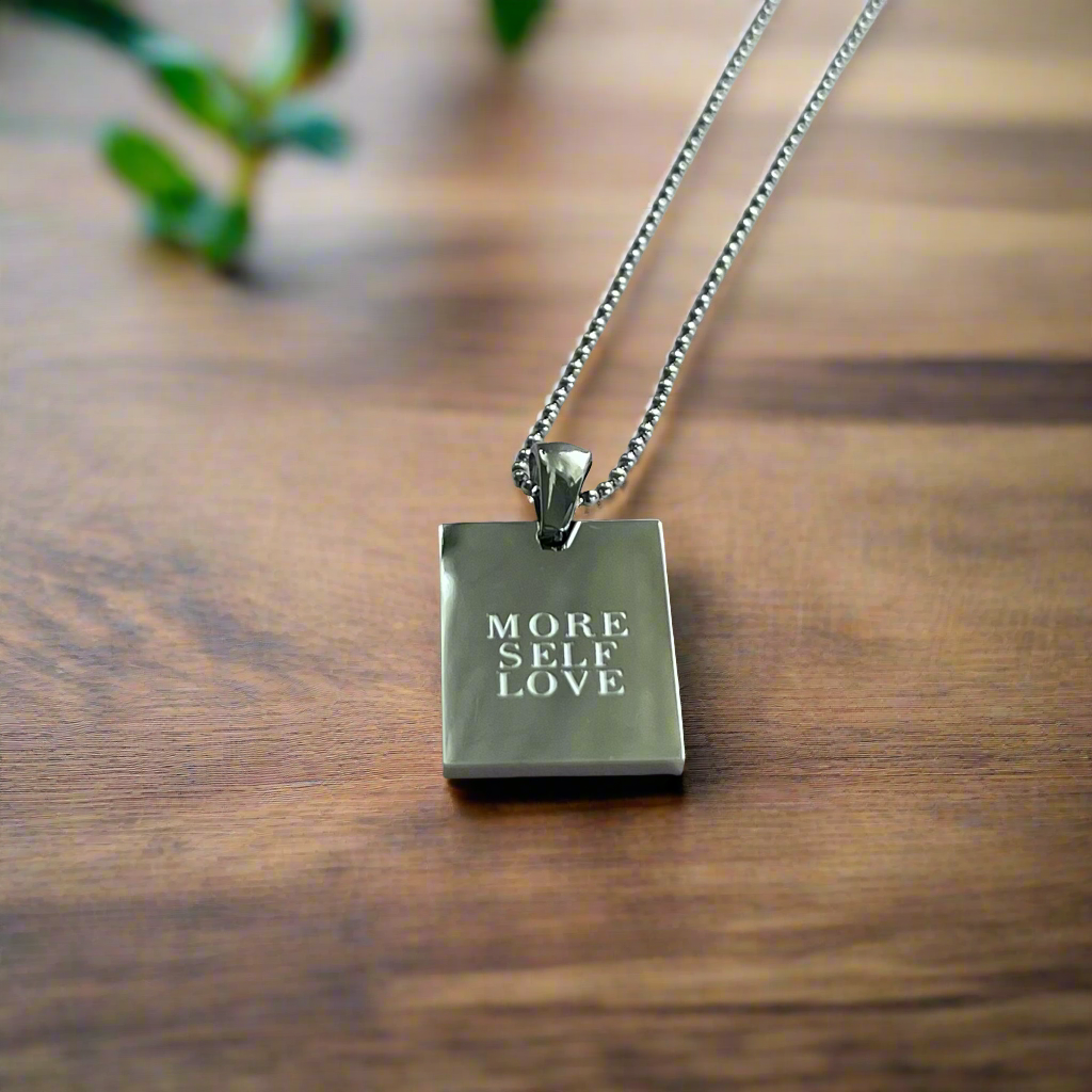 MORE SELF LOVE Affirmation Necklace ELSSIZ
