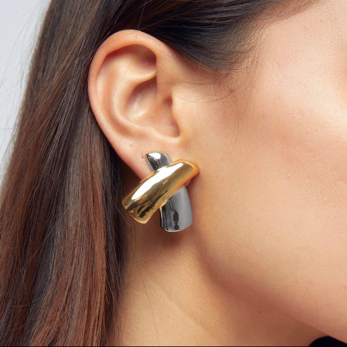 Statement X Earrings ELSSIZ