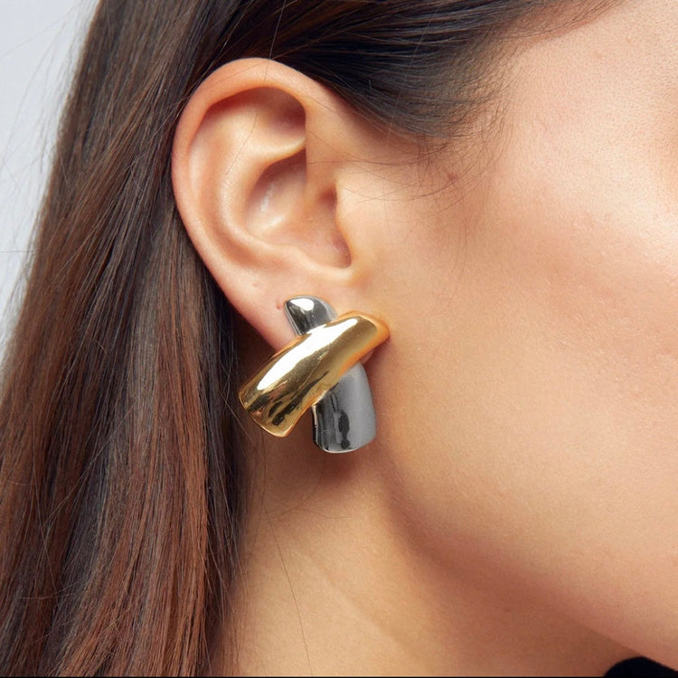Statement X Earrings ELSSIZ