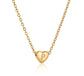 Heart Initial Necklace ELSSIZ