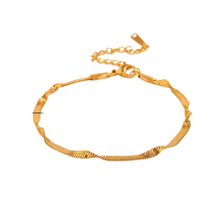 Non tarnish bracelet, hypoallergenic, waterproof