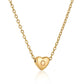 Heart Initial Necklace ELSSIZ