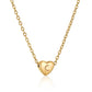Heart Initial Necklace ELSSIZ