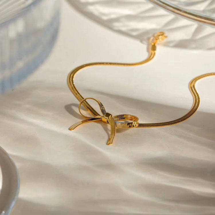 Bow Snake Link Anklet ELSSIZ