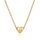 Heart Initial Necklace ELSSIZ