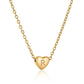Heart Initial Necklace ELSSIZ