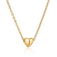 Heart Initial Necklace ELSSIZ