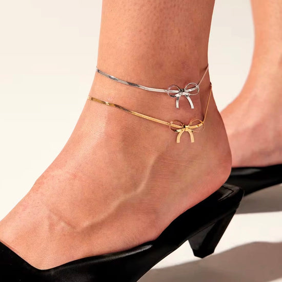 Bow Snake Link Anklet ELSSIZ