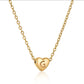 Heart Initial Necklace ELSSIZ