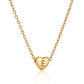 Heart Initial Necklace ELSSIZ