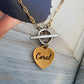 Gold Heart Blank Pendant ELSSIZ