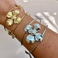 Flower & Butterflies Bangle Bracelet ELSSIZ