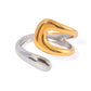 Two Tone Open Ring ELSSIZ