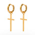 Cross Mini Hoop Earrings ELSSIZ
