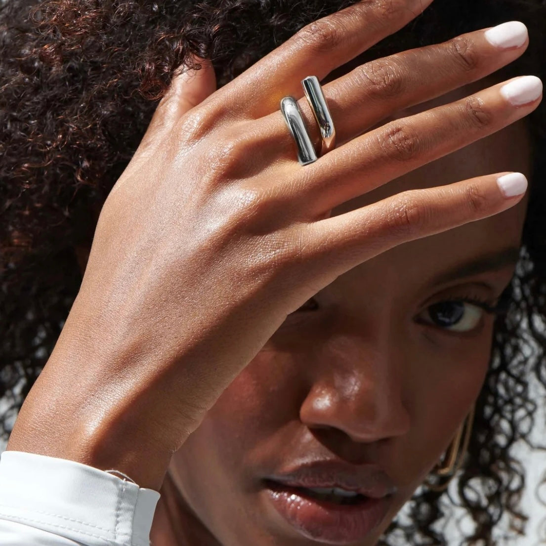 Sage Bent Open Ring ELSSIZ