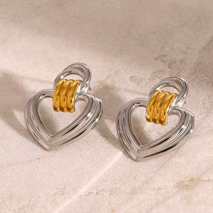 Zoey Heart Earrings ELSSIZ