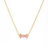 Bow Rhinestone Necklace ELSSIZ