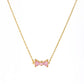 Bow Rhinestone Necklace ELSSIZ