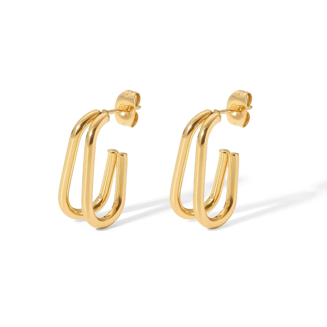 Leona Double Hoop Earrings ELSSIZ