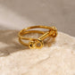 Gold Bar Ring ELSSIZ