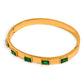 Abby Green Zircon Bangle Bracelet ELSSIZ