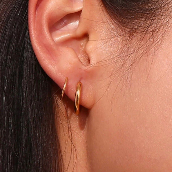 Twisted Hoop Earrings ELSSIZ