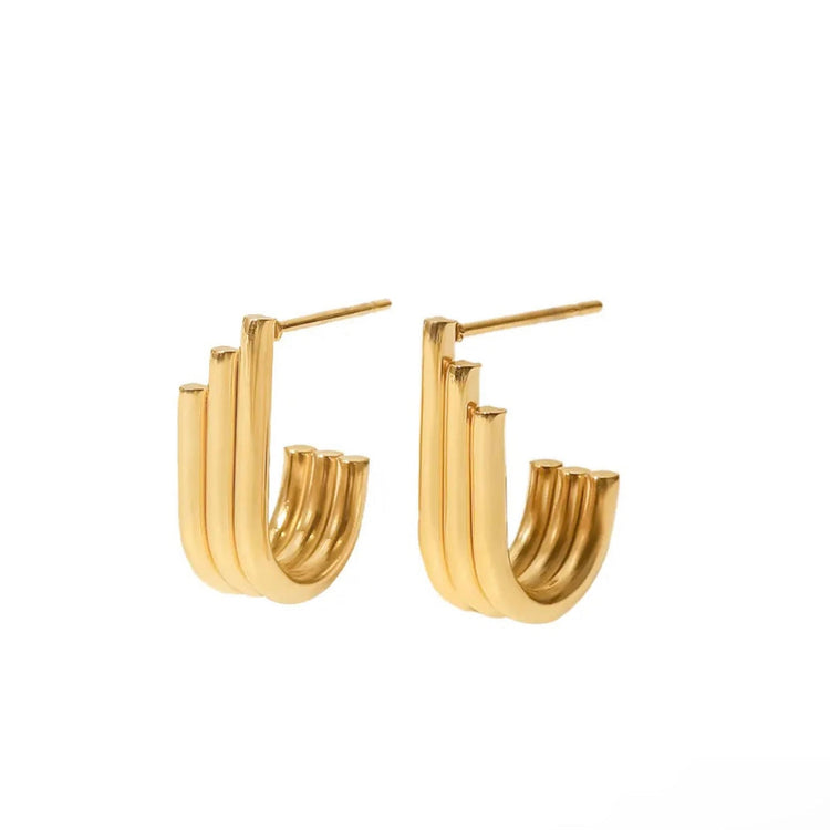 Ada Three Layers Earrings ELSSIZ