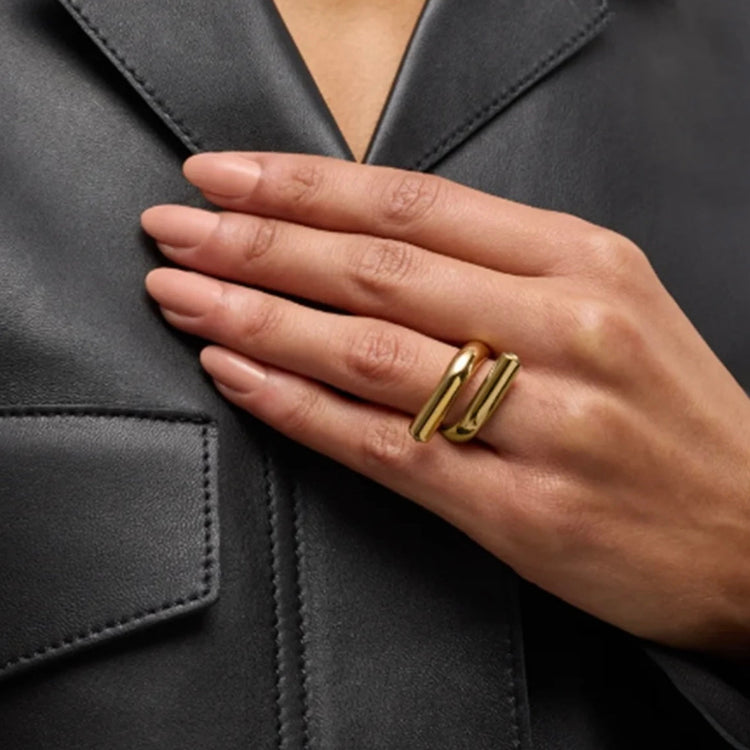 Sage Bent Open Ring ELSSIZ