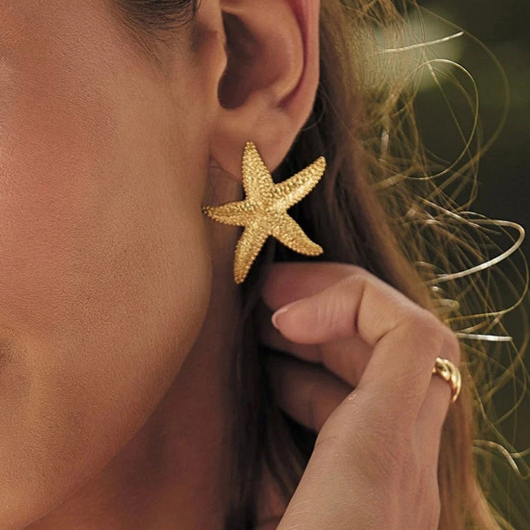 Statement Sea Star Earrings ELSSIZ