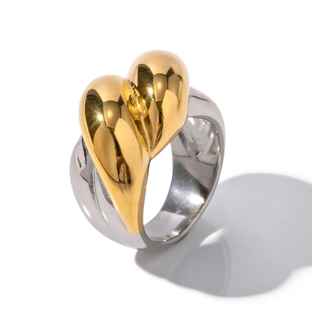 Dual Color Chunky Ring ELSSIZ