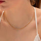 This delicate necklace is perfect for adding a touch of girly charm to any outfit. The thin bead chain adds a dainty and feminine look, making it an ideal accessory for any fashion-forward individual. A must-have for any jewelry collection!

Made to last! 

Tarnish and Water Resistant, Hypoallergenic

16.5 inches long- 2" Extension 

 

Closure :Lobster Clasp

18k Gold Plated over 316L Stainless Steel base.  

 

 