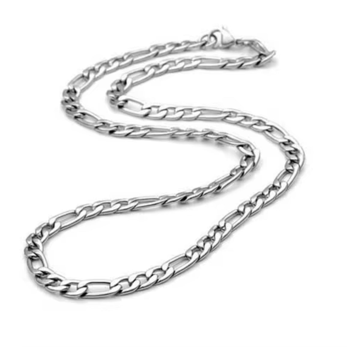 Unisex Figaro Chain Necklace ELSSIZ