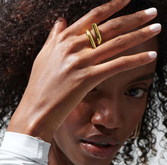 Sage Bent Open Ring ELSSIZ