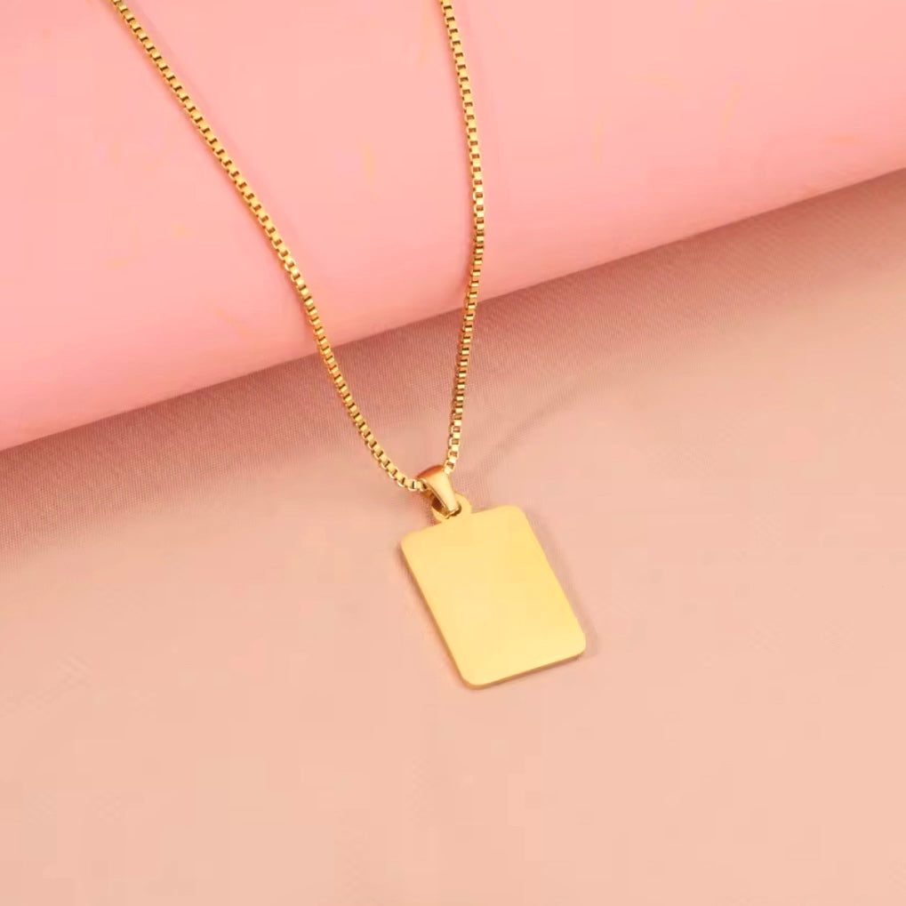 Gold Rectangle Blank ELSSIZ