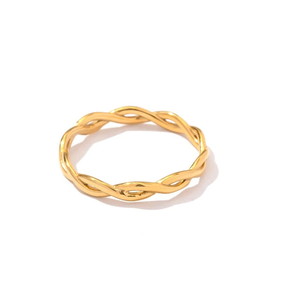 Minimalistic Twisted Ring ELSSIZ
