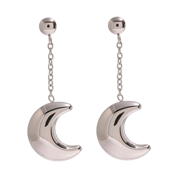 Hollow Moon Earrings ELSSIZ