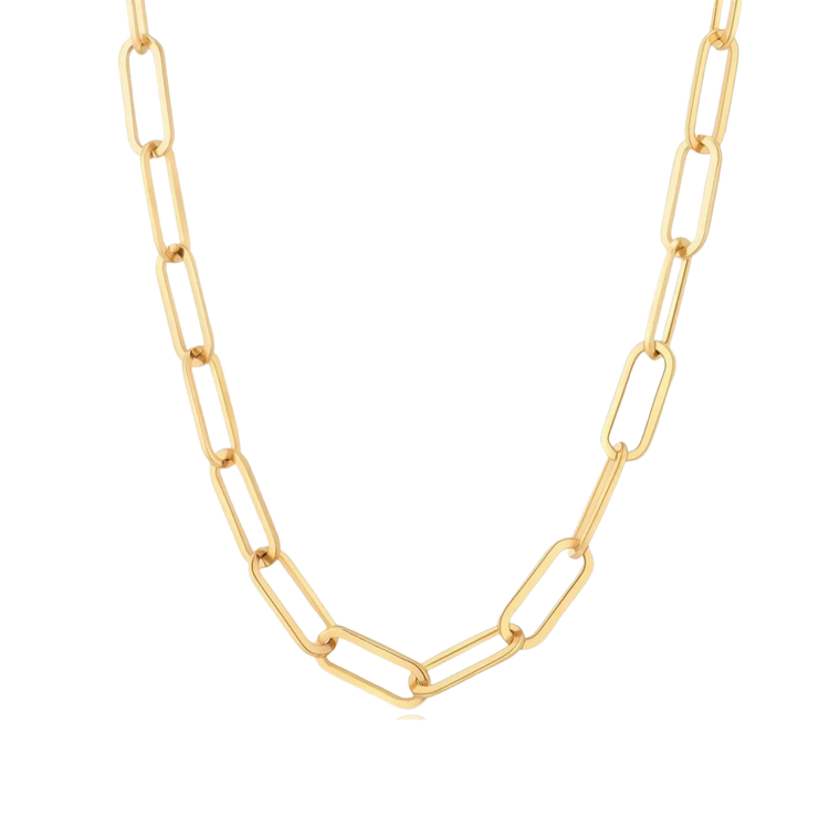 Donna Hallow Paperclip Choker Necklace ELSSIZ