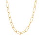 Donna Hallow Paperclip Choker Necklace ELSSIZ