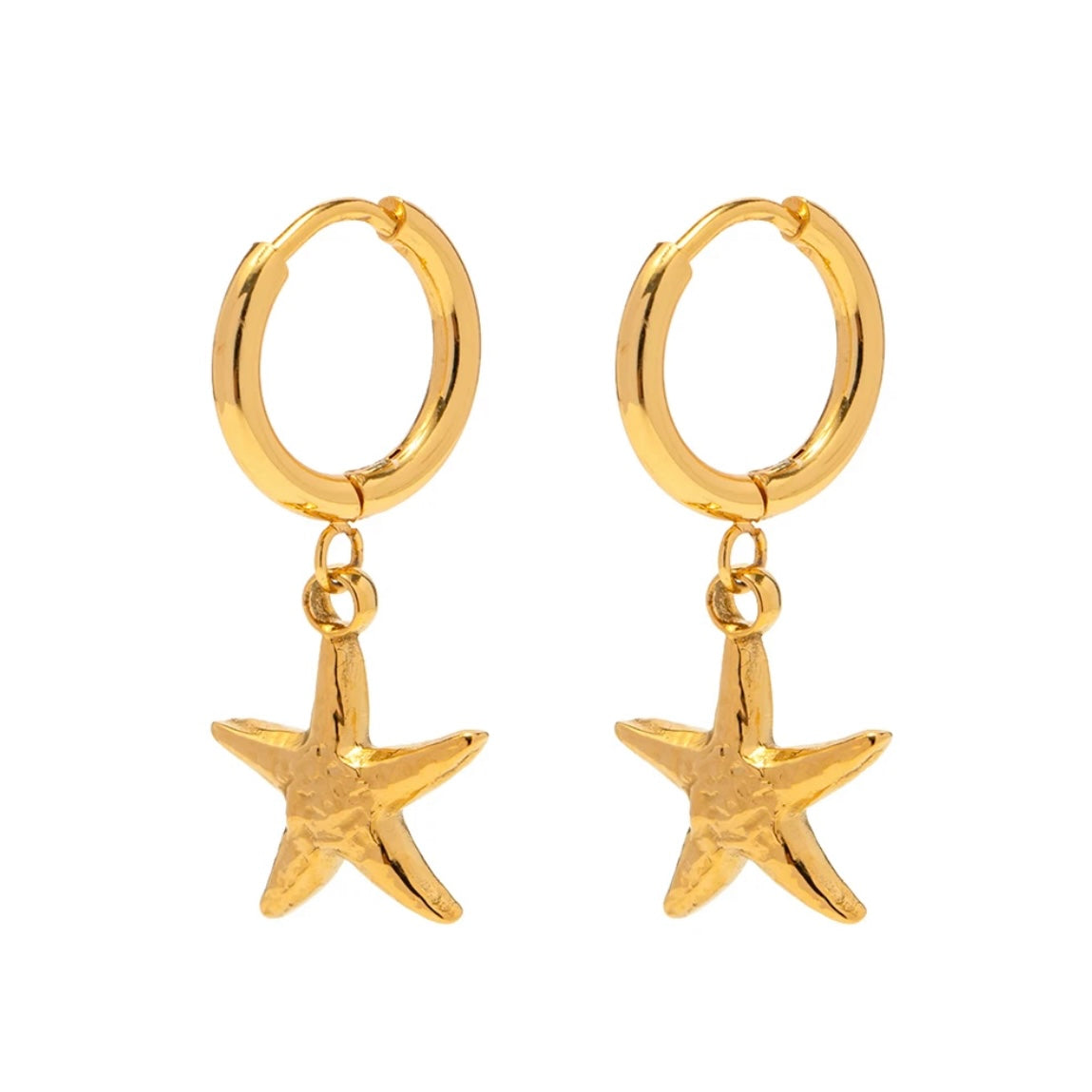 Starfish Huggies Earrings ELSSIZ